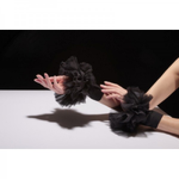 CATHERINE OSTI  šilko šifono rankogaliai 